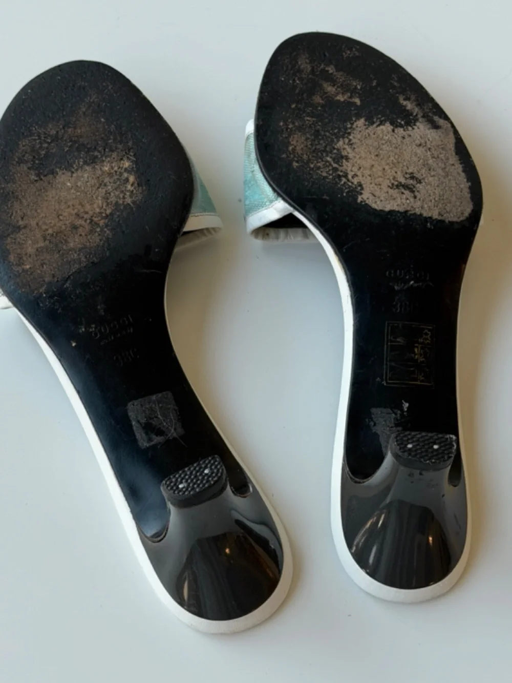 Vintage Gucci by Tom Ford GG monogram kitten heel slide mules, IT 38